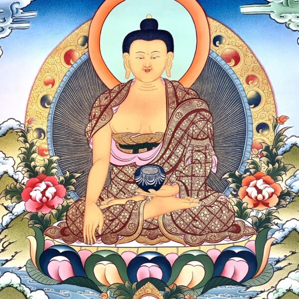 Shakyamuni Buddha Thangka Painting 52x40